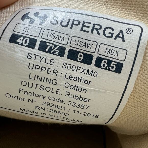 Superga Sand Suede Platform Sneaker Women's 7.5 US - Picture 9 of 9